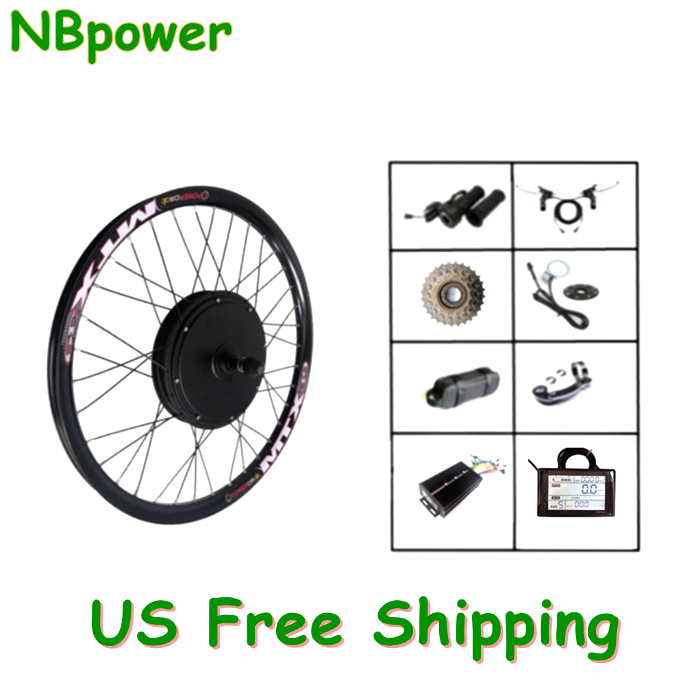 Dual Motor Ebike Kit 2000W - US StockNBpower 전기 자전거 허브 모터