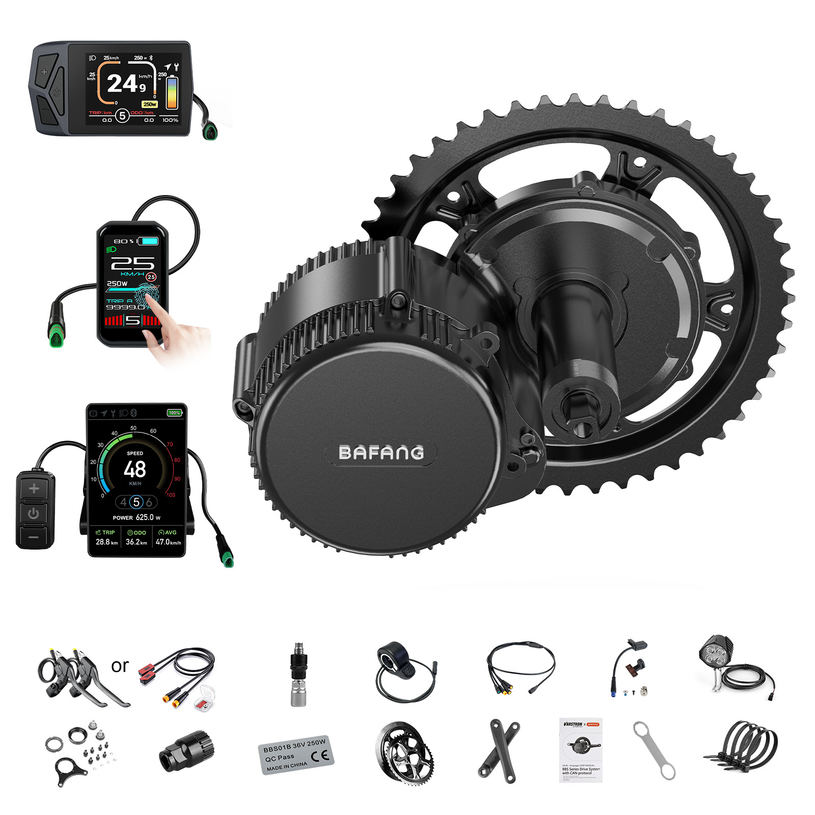 Central Motor Kit With Torque Sensor 500W - 미국 현지 배송] 바팡 모터 750W