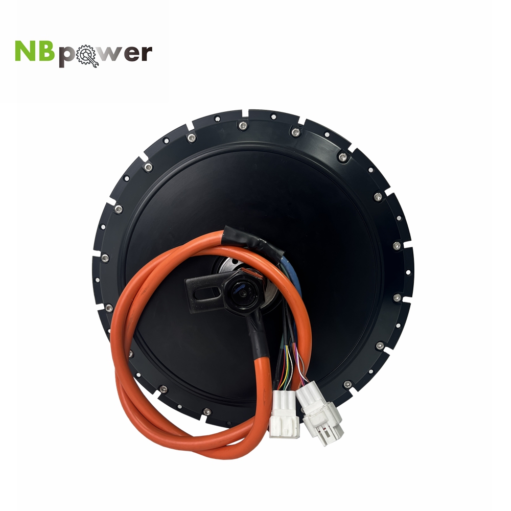 72V 8000W Brushless Hub Motor - NBpower 18x22mm 액슬 40H QS 273