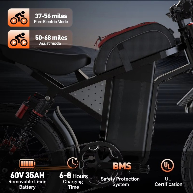 보프진 3000W 60V 35Ah 스텔스 봄버 전기 풀 - 3000W Stealth Bomber Motor 리뷰 및 가격