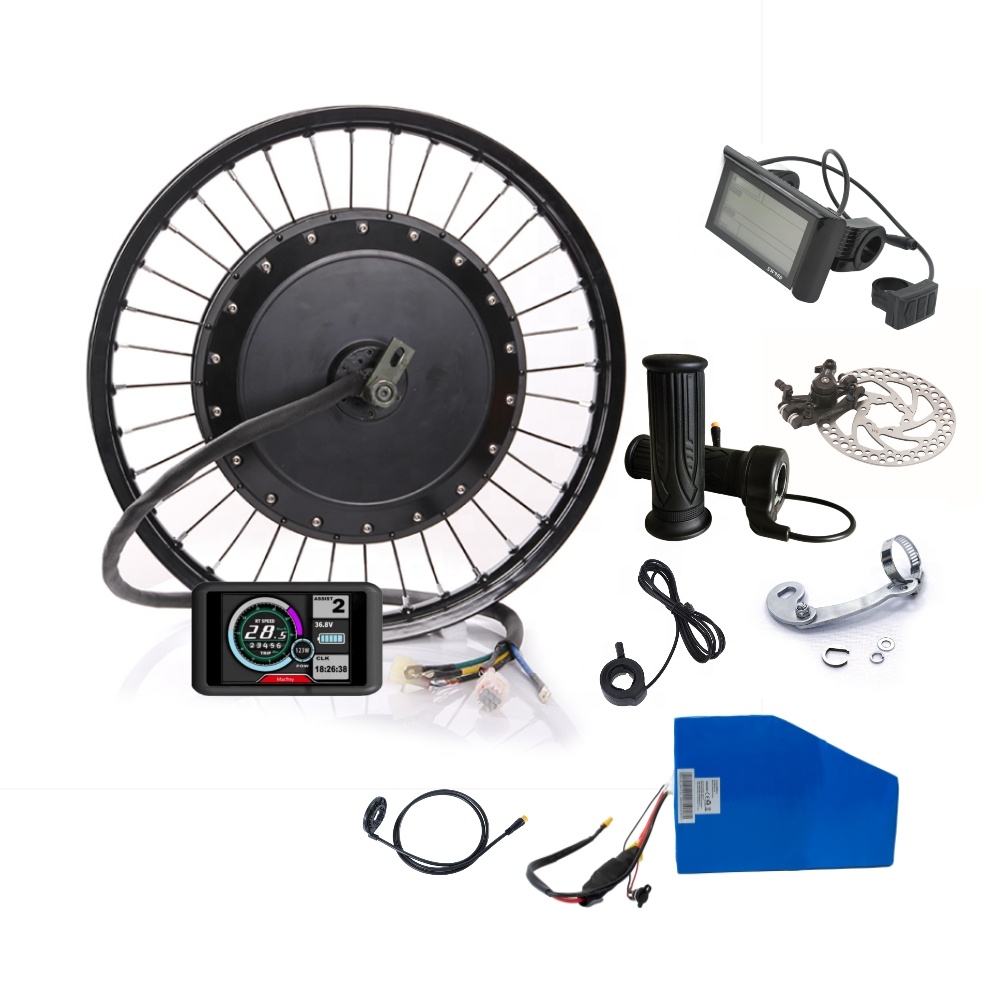 빅 토크 전기 자전거 변환 키트 72V 3000w 50 - 5000W Hub Motor Kit 72V 리뷰 및 가격