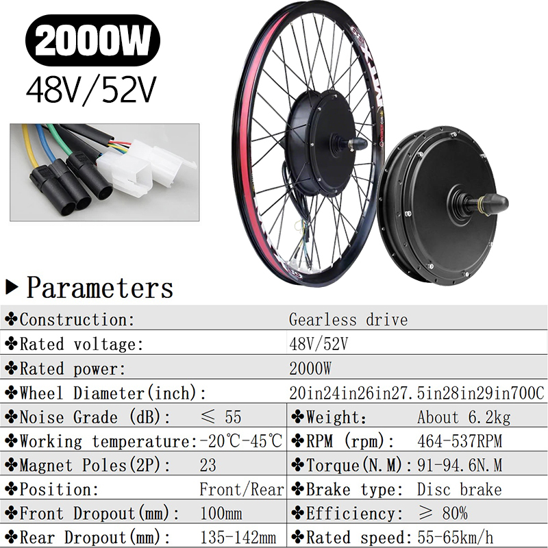 72V 5000W 전기 자전거 개조 키트 브러시리스 기 - 5000W Hub Motor Kit 72V 리뷰 및 가격