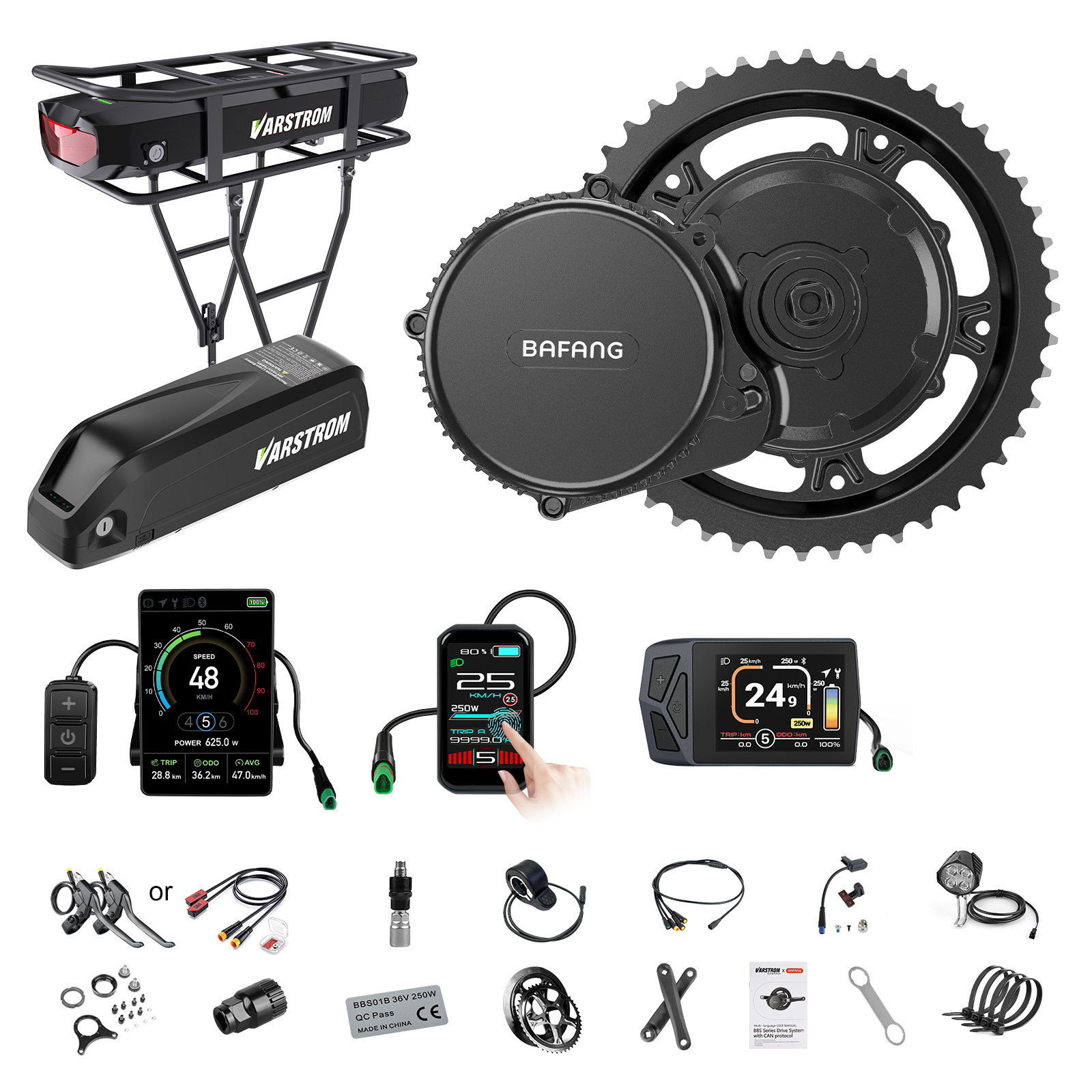 [미국 배송] 바팡 모터 750W 48V 미드 드라이브 - Torque Sensor Mid Drive Motor Kit 리뷰 및 가격