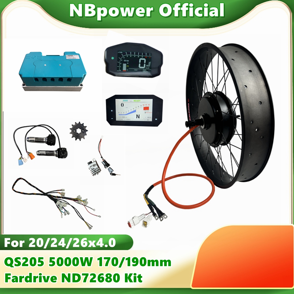 NBpower QS205 72V 5000W 170/19 - 5000W Hub Motor Kit 72V 리뷰 및 가격