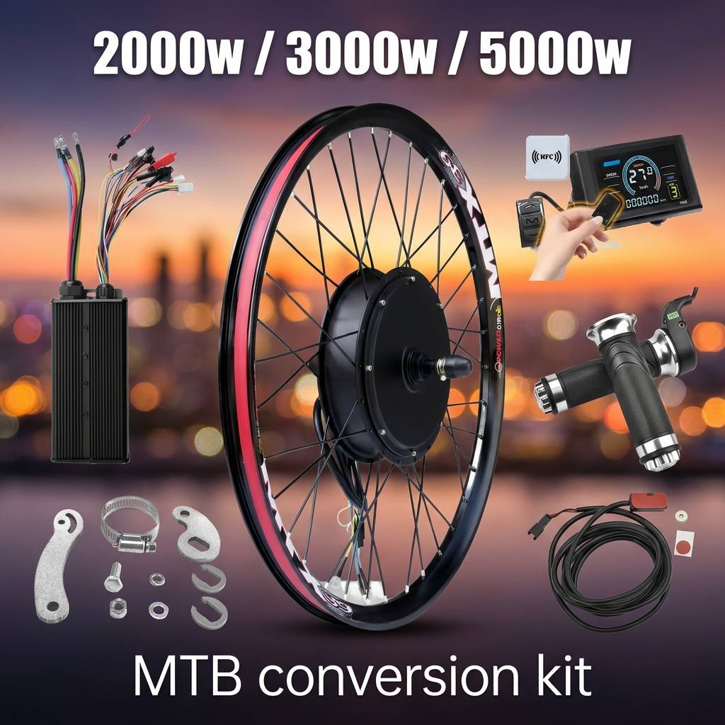 72V 5000W 전기자전거 키트 (S966 NFC 디 - 5000W Hub Motor Kit 72V 리뷰 및 가격