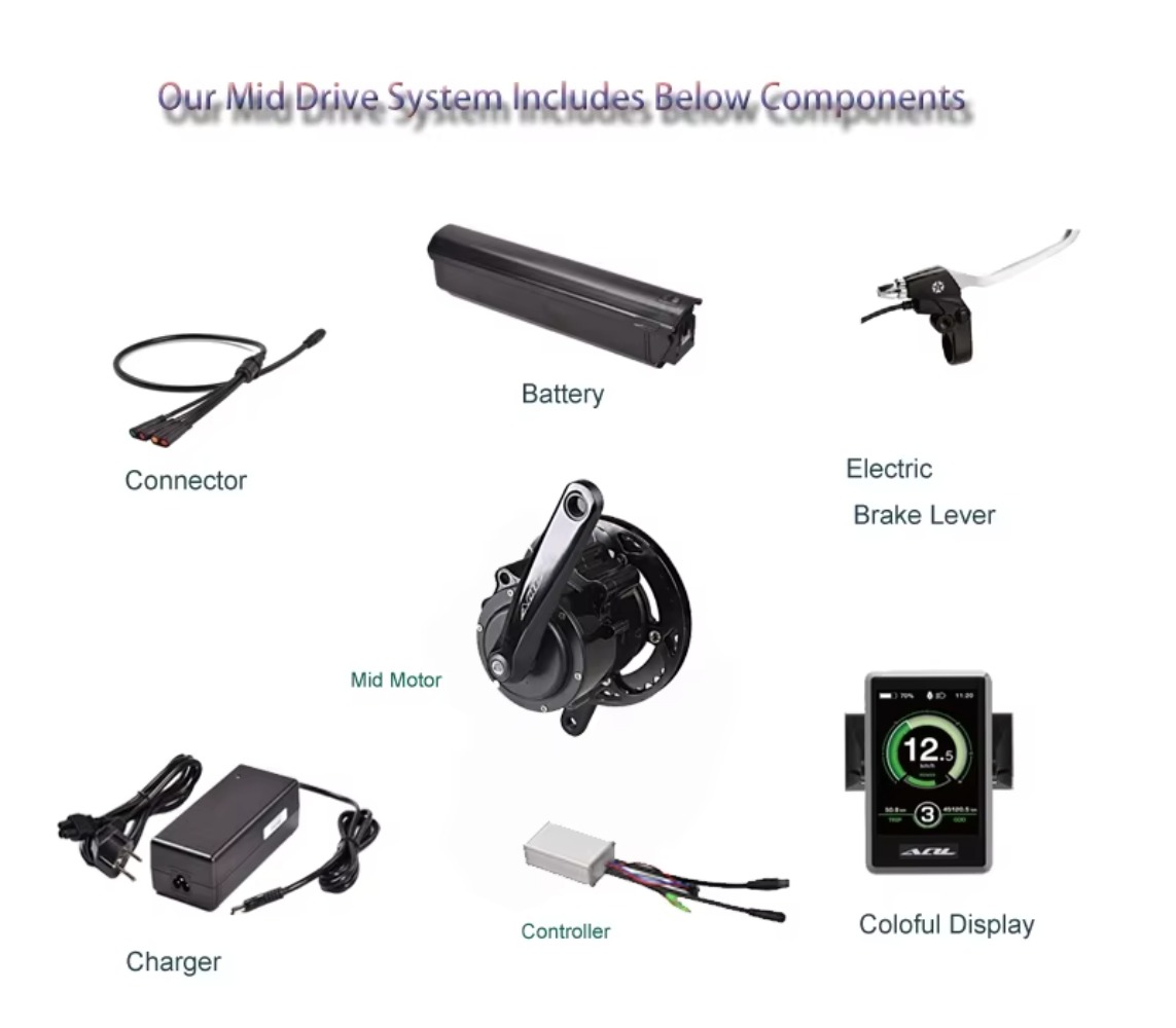 토크 센서 전기 자전거 미드 드라이브 모터 전기 자전거 - Torque Sensor Mid Drive Motor Kit 리뷰 및 가격
